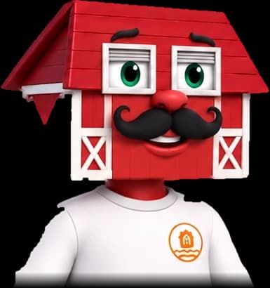 Dad, the red-barn-head character who talks through the family budget